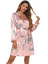 Women's Flower Print Pajama Tops Lounge Nightwear