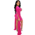 Women's Fluoroscopy Gauze Nightclub Bodycon Dresses