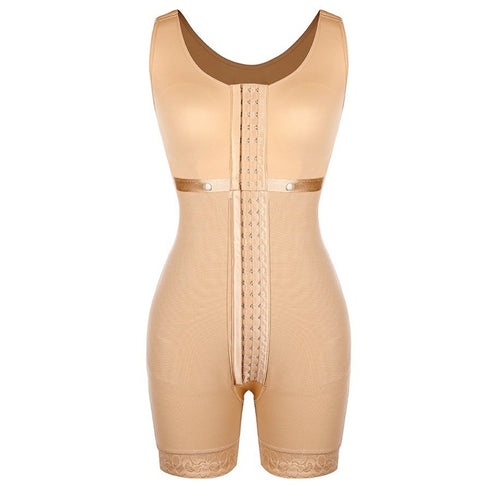 Women's Full Body Shaper 3 Rows Clasp Tummy Tightening Hip Lift