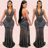 Women's Glitter Bodycon Evening Gown Long Dresses