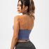 Women's Halter Backless Running Yoga Crop Tank