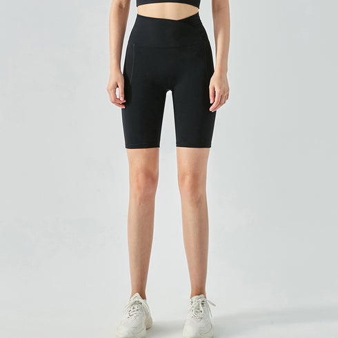 Women's Hi-Waist Cycling Skinny Yoga Shorts