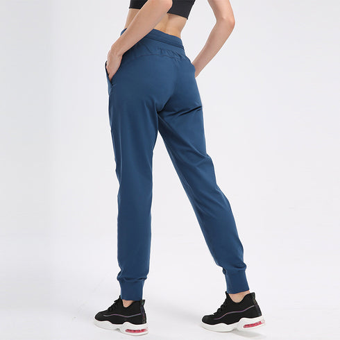 Women's Hi-Waist Loose Casual Athletic Fitness Pants
