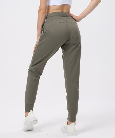 Women's Hi-Waist Loose Casual Athletic Fitness Pants