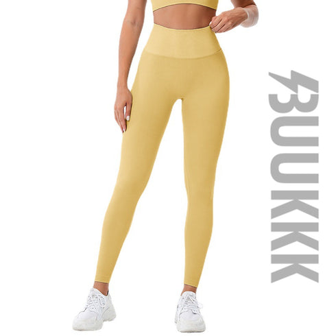 Women's Hi-Waist Naked Feeling Running Yoga Leggings