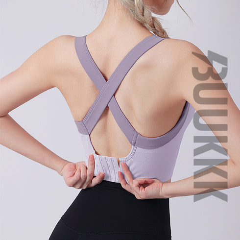 Women's High Impact Support Fitness Bra Pullover Sports Tank