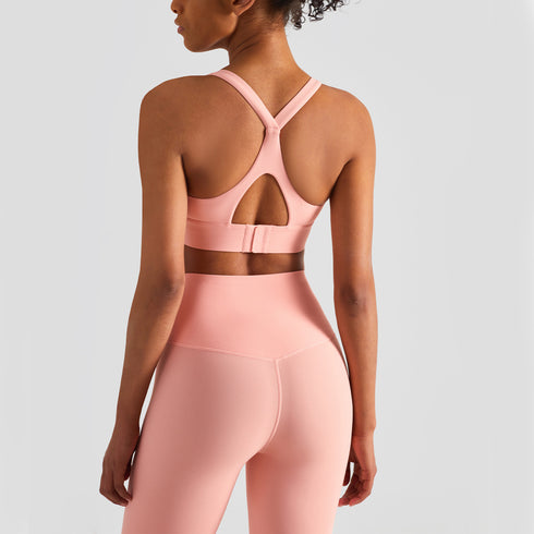 Women's High Impact Support Yoga Bra Detachable Bra Pads