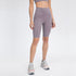 Women's High Waist Breathable Stretchy Mid Thigh Yoga Shorts