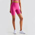 Women's High Waist Breathable Yoga Ribbed Fabric Shorts