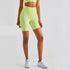 Women's High Waist Breathable Yoga Ribbed Fabric Shorts