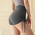Women's High Waist Drawstring Butt Lifter Running Shorts