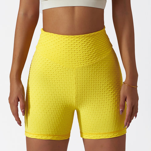 Women's High Waist Lift Hips Running Skinny Yoga Shorts