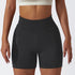 Women's High Waist Lift Hips Running Skinny Yoga Shorts