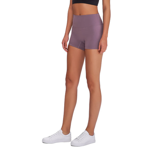 Women's High Waist Lift the Hips Stretchy Skinny Sport Shorts