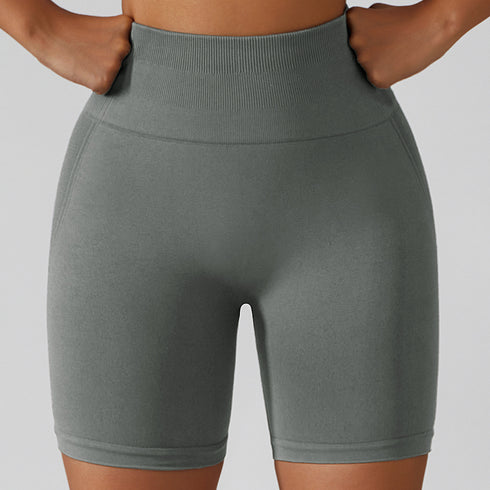 Women's High Waist Lift the Hips Yoga Fitness Shorts