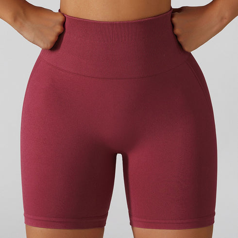Women's High Waist Lift the Hips Yoga Fitness Shorts