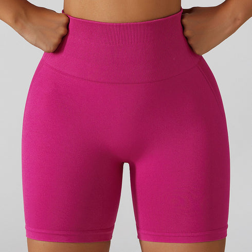 Women's High Waist Lift the Hips Yoga Fitness Shorts