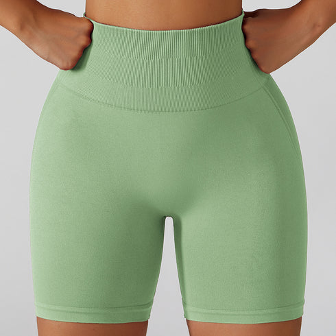 Women's High Waist Lift the Hips Yoga Fitness Shorts