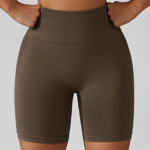 Women's High Waist Lift the Hips Yoga Fitness Shorts