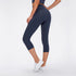 Women's High Waist Quick Dry Skinny Running Capri Pants