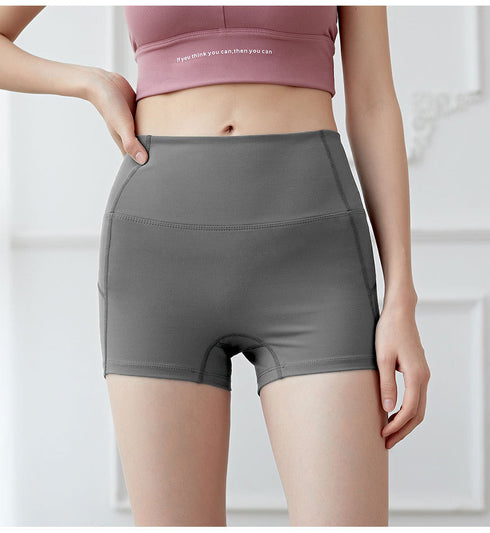Women's High Waist Running Activewear Yoga Shorts