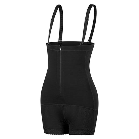 Women's High Waist Plus Size Shapewear Open Bust Detachable Straps