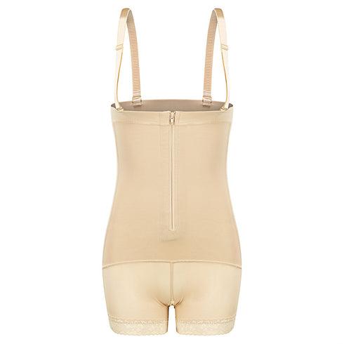 Women's High Waist Plus Size Shapewear Open Bust Detachable Straps