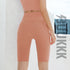 Women's High Waist Skinny Sports Workout Yoga Shorts