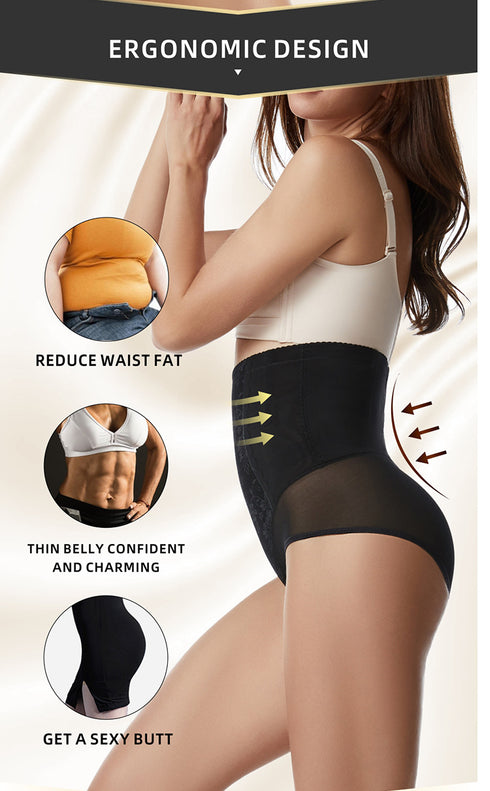 Women's High Waist Tummy Tightening Slimming Butt Lifters Shapewear