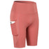 Women's High Waist Yoga Activewear Shorts with Pocket