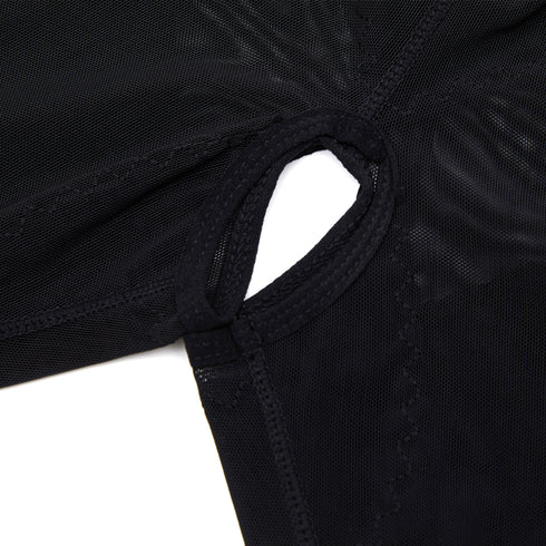 Women's High Waisted Breathable Mesh Toning Shorts Tummy Control