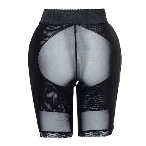 Women's High Waisted Breathable Mesh Toning Shorts Tummy Control