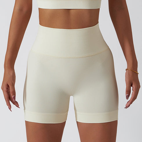 Women's High Waisted Exercise Running Skinny Yoga Shorts