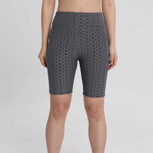 Women's High Waisted Fitness Yoga Shorts with Pocket