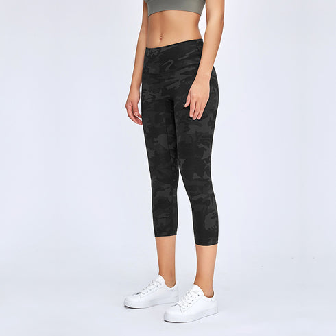 Women's High Waisted Skinny Activewear Capri Pants