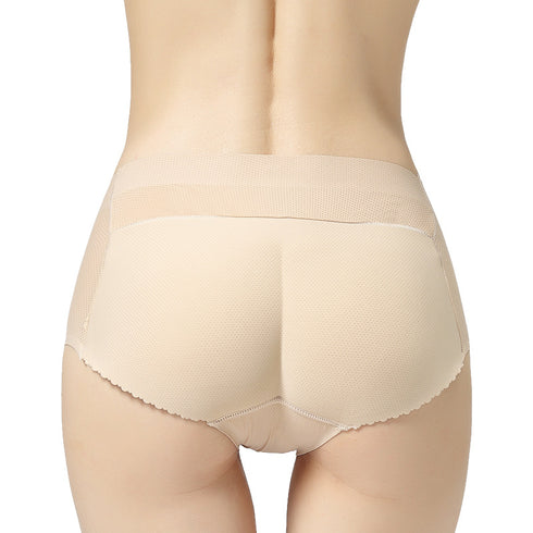 Women's Hip Pads Fake Butt Mid Waist Underwears Panties