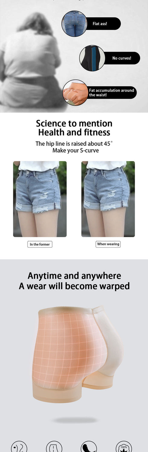 Women's Hip Pads Fake Butt Underwear Shapewear