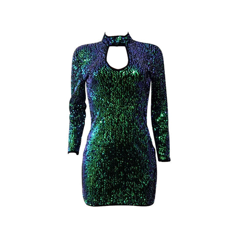 Women's Hip Wrap Sexy Sequined Bodycon Dresses