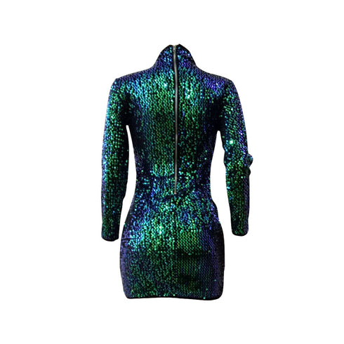 Women's Hip Wrap Sexy Sequined Bodycon Dresses