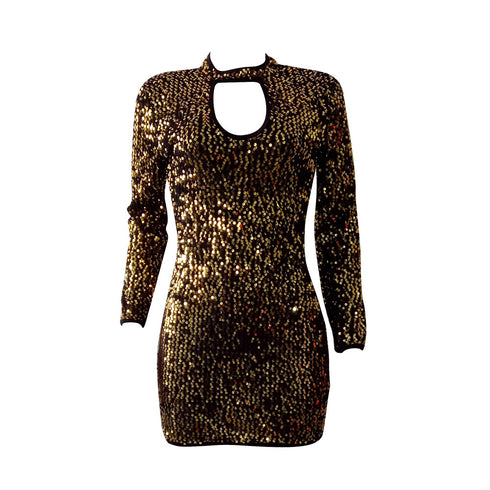 Women's Hip Wrap Sexy Sequined Bodycon Dresses