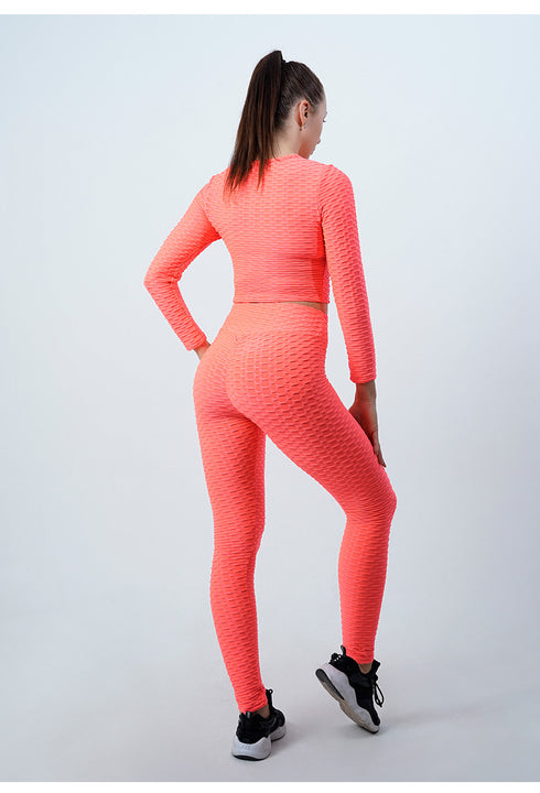 Women's Hollow Out Top Yoga Skinny Activewear Sets