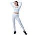 Women's Hollow Out Top Yoga Skinny Activewear Sets