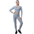 Women's Hollow Out Top Yoga Skinny Activewear Sets