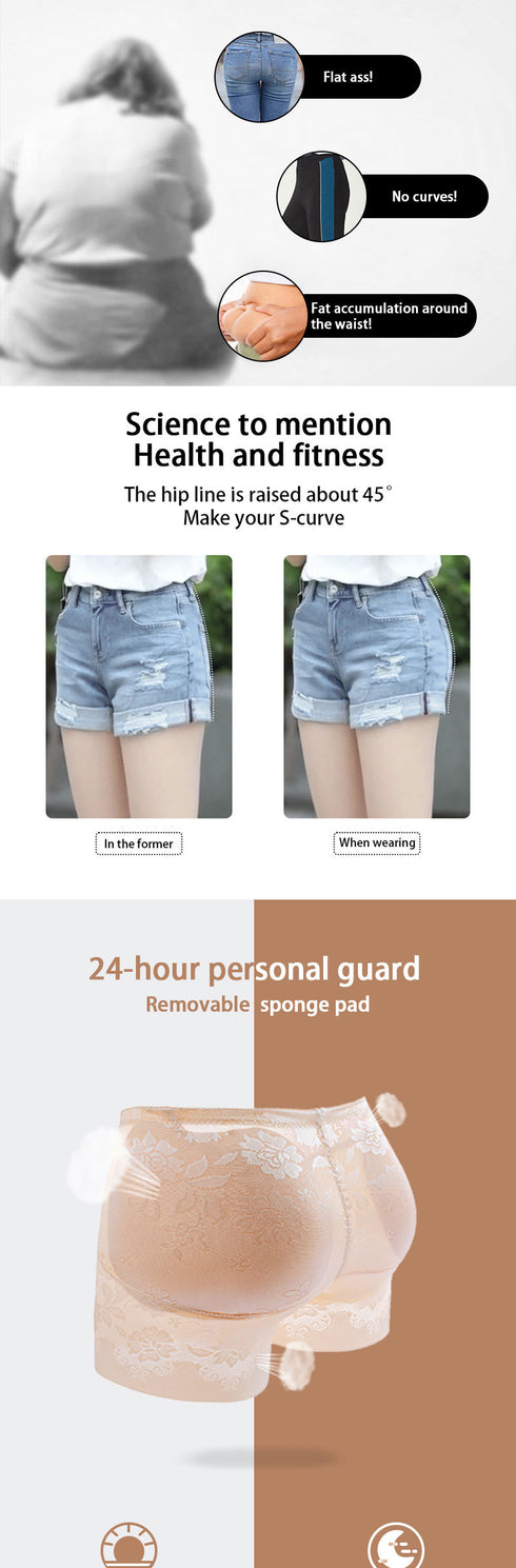 Women's Hot Sale Breathable Panties Hip Pads Underwear