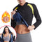Women's Hot Sweat Body Shaper Zipper Long Sleeve Sport Tops