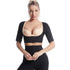 Women's Hot Sweat Sauna Running Short Sleeve Body Shaper
