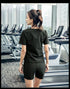 Women's Hot Sweat T-shirt Yoga Shorts Sauna Suits