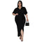 Women's Irregularity Plus Size Short Sleeve Bodycon Dresses