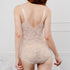 Women's Lace Bodysuits Abdomen Control Shapewear with Bra