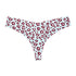 Women's Leopard Floral Print Thong Panties Soft Sexy Panties